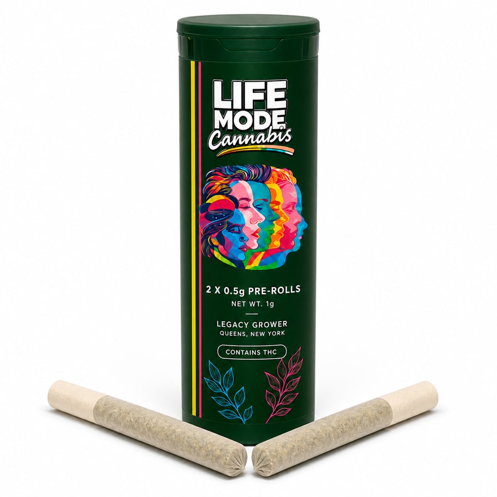 LIFE MODE Pre-Roll 2-Pack Forest Green package