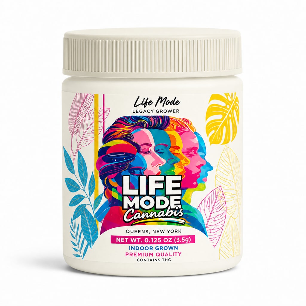 LIFE MODE Eighth Flower Off-White Jar package