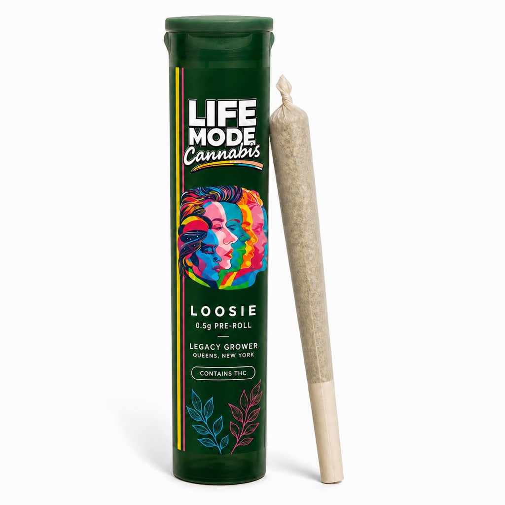 LIFE MODE Loosie Pre-Roll Forest Green package